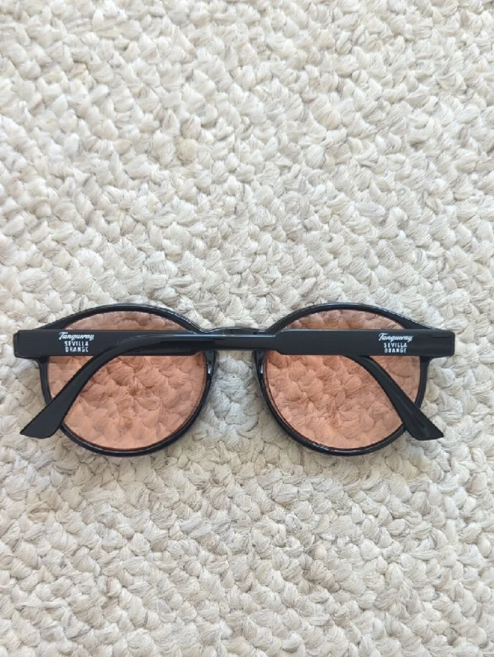 Black Sunglasses with Pink Lenses